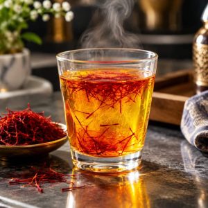 دم کردن زعفران برای کاربرد در آشپزی و استخراج عطر و رنگ