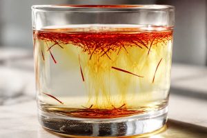 تست تشخیص زعفران اصل در آب گرم و رنگ‌دهی طبیعی