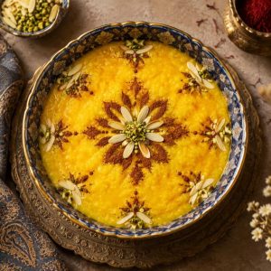کاربرد زعفران در پخت شله زرد و دسرهای سنتی ایرانی