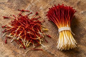Natural stigma and root in *Pushal* and *Dasteh* (bunch) saffron, serving as indicators of authenticity.