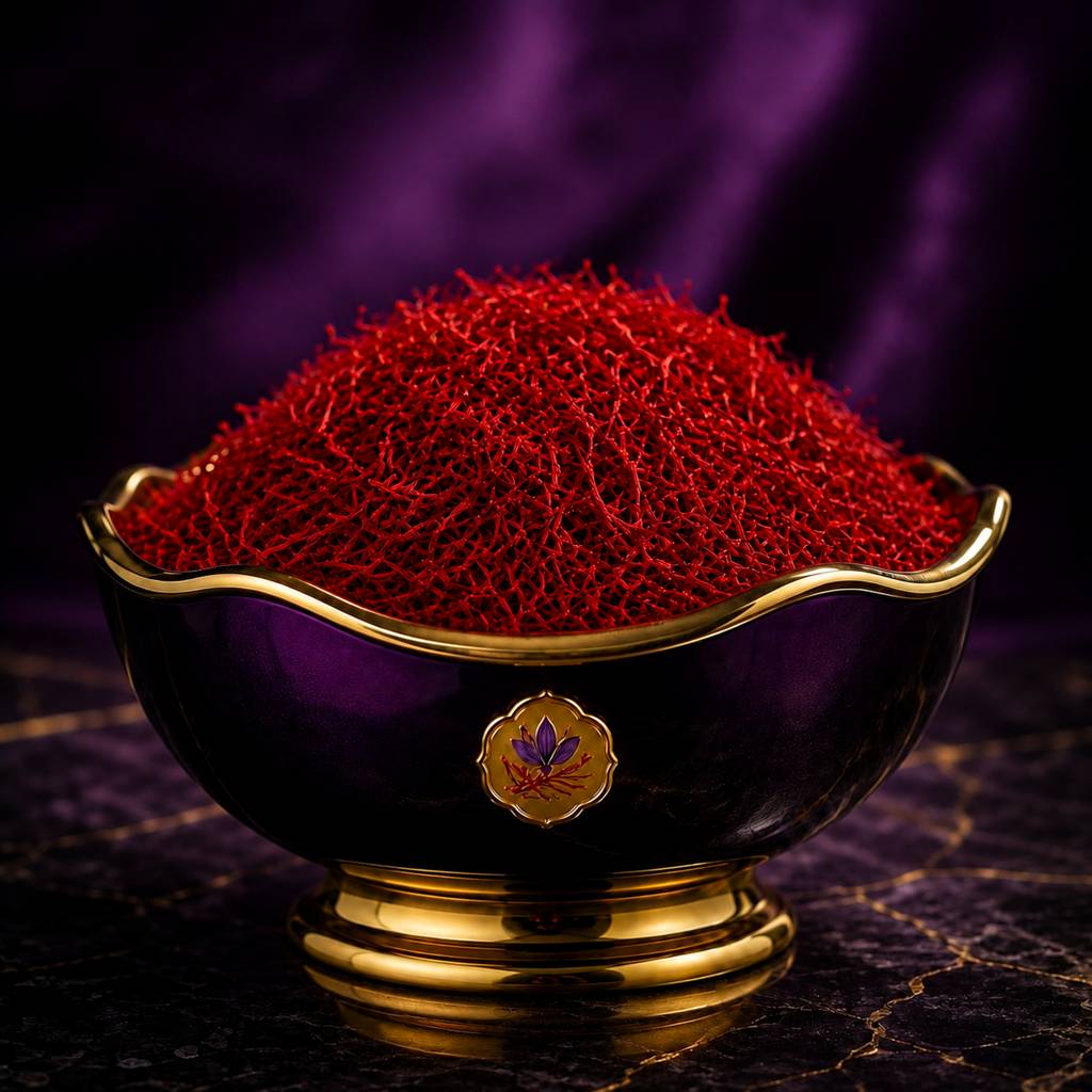 Pure, high-quality Iranian Sargol saffron featuring uniform red stigmas and strong coloring power. Pure, high-quality Iranian Sargol saffron featuring uniform red stigmas and strong coloring power.